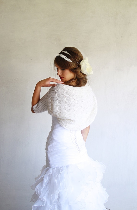 Off white shrug for dresses top