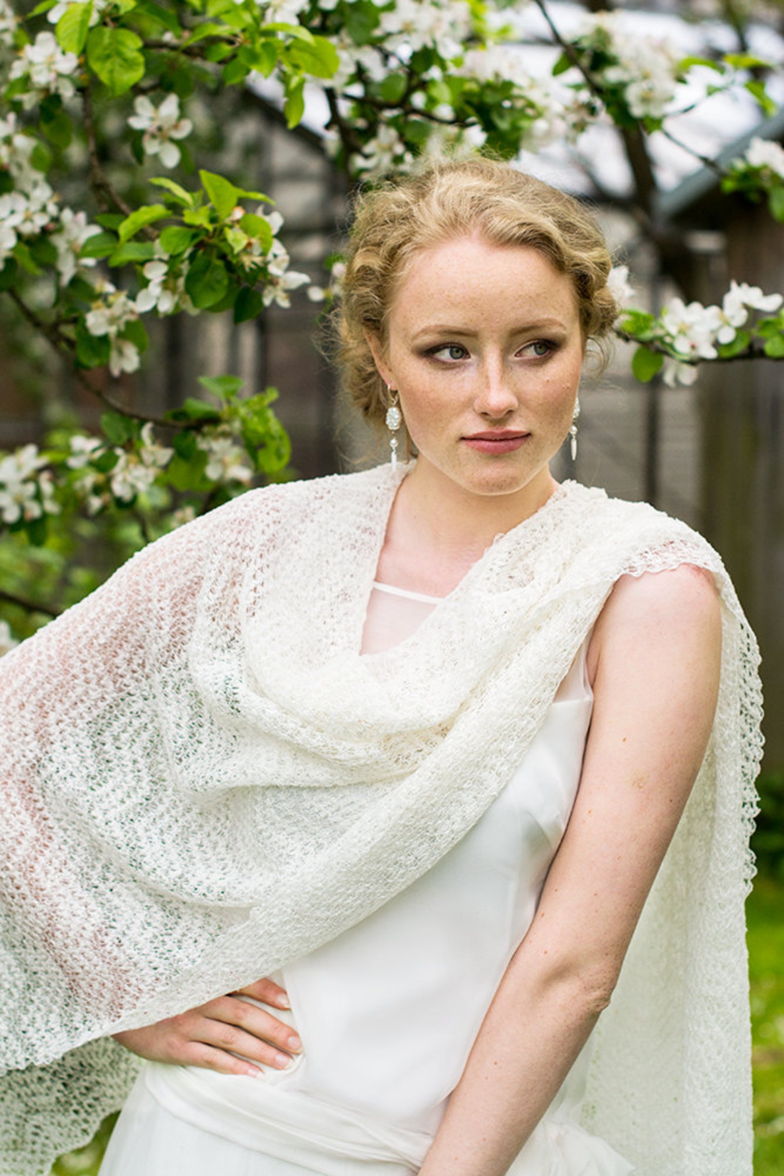 bridal lace shawl