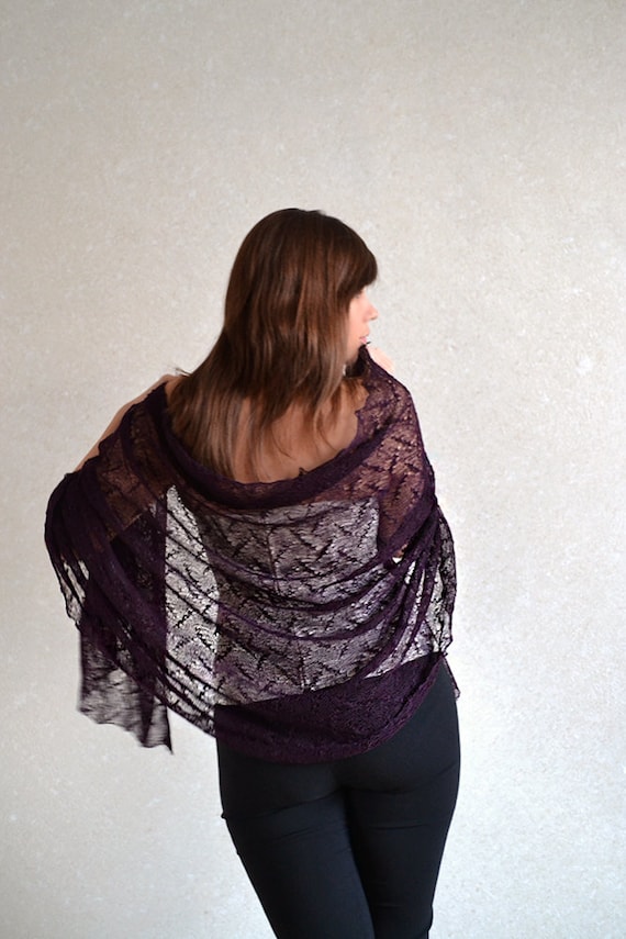 deep purple shawl