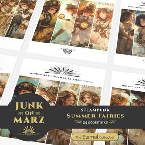 The Eternal Collection – All 6 Steampunk Fairy Sets | Printable Bookmarks | Digital Download