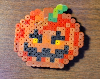 Happy Halloween Jack O Lantern Fuse Bead Refrigerator Magnet