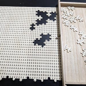 Secret Message for Puzzle Lovers, Write Secret Message onto Puzzle to send to your Puzzle Lovers, fun gift for Puzzle Lovers