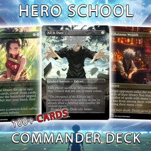 Hero School Deck – 100+ Custom MTG Proxy – Tazri EDH – Anime Fan Deck