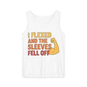 Flexible Fun Unisex Tank Top | Fitness Humor, Workout Tee, Gym Apparel, Gift for Him/Her, Casual Summer Wear
