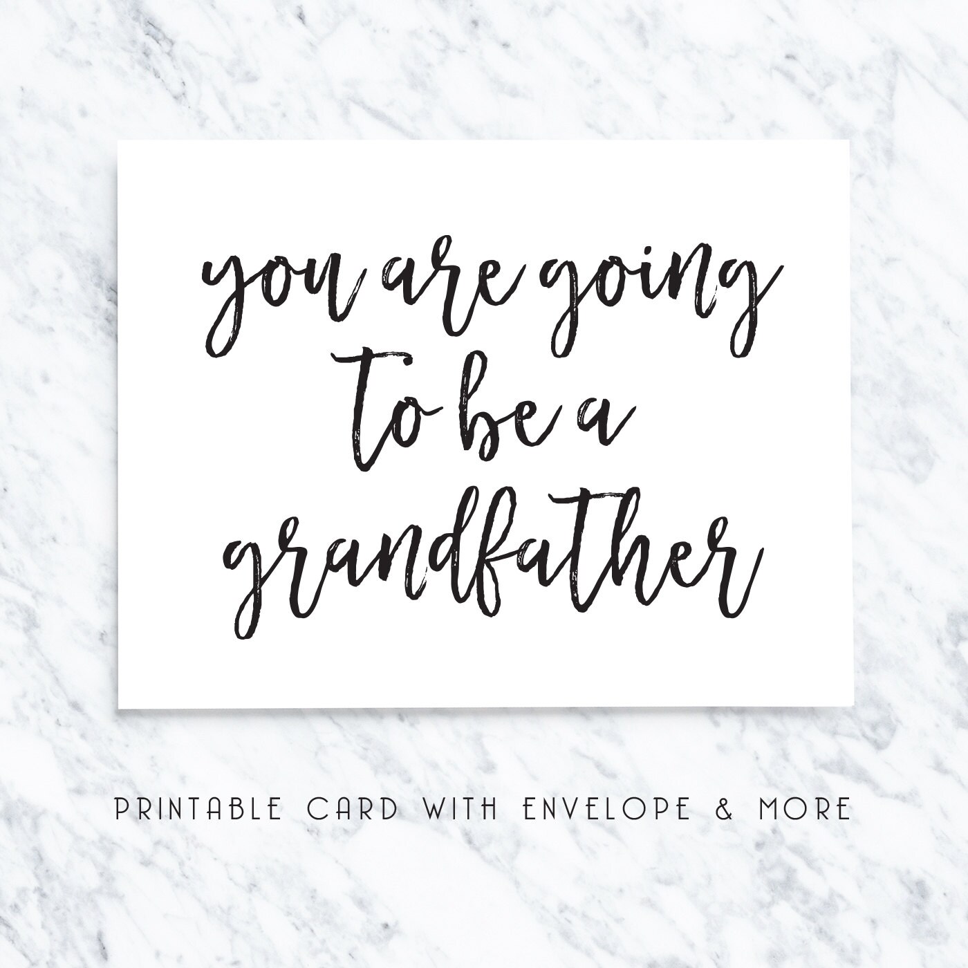 grandfather card grandfather printable card going to be a | Etsy