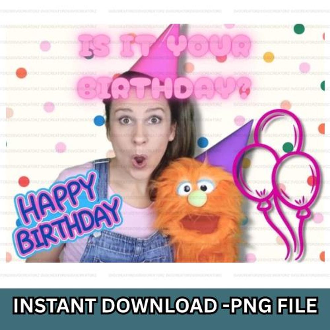 Ms Rachel Birthday: Editable Party Decor (PNG Download) Ms. Rachel ...