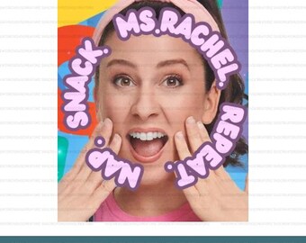 Ms. Rachel Poster Printable File | Kids Music Inspired Wall Art | Toddler Room or Nursery Digital Download | Birthday or Playroom Decor