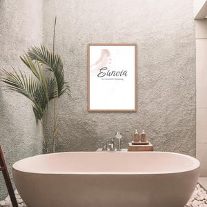 Eunoia Definition Print | Minimalist Wall Art | Aesthetic Literary Definition | Feminine | Digital Download