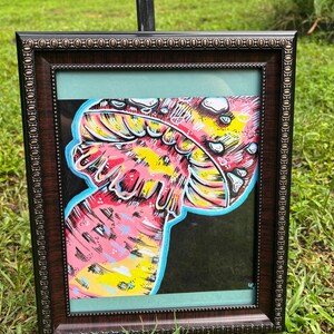 Pink Mushroom Print