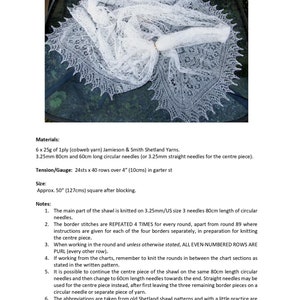 PDF Jackie Heirloom Shawl Knitting Pattern 1ply cobweb