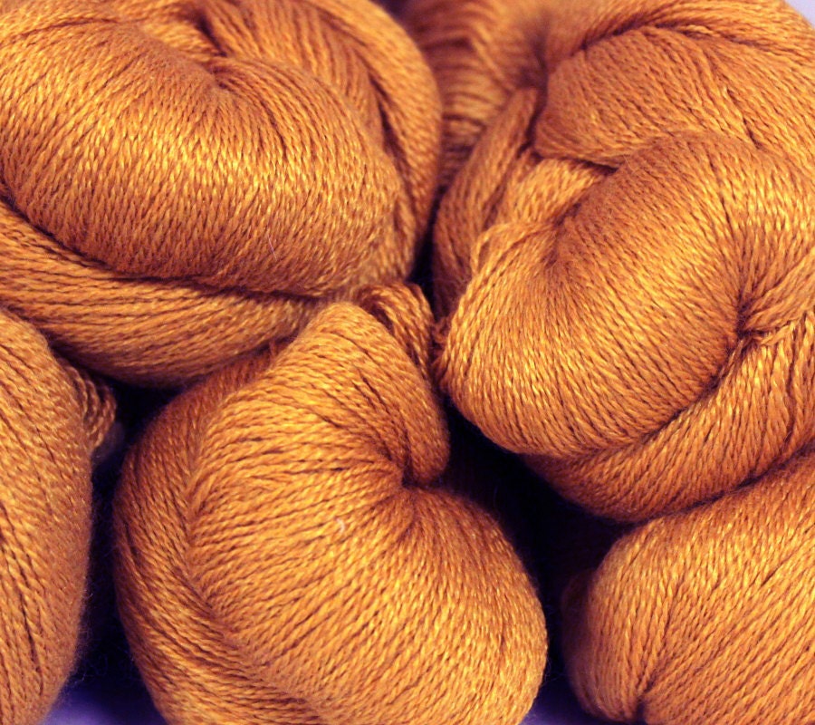 Fyberspates, Scrumptious Lace Yarn, 1000m, Gold, Silk Merino Mix