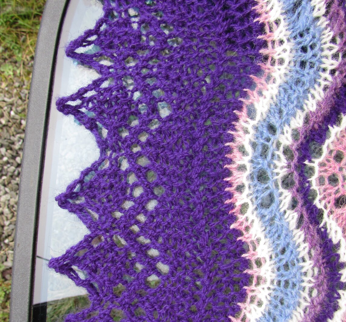 knitting hap shawls