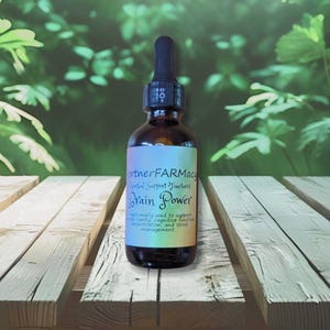 Brain Power Tincture | Rosemary & Basil | Herbal Wellness | 2 oz Bottle | Fortner Farm Herbal Extracts