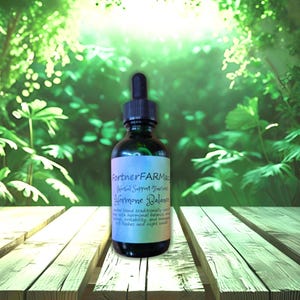 Hormone Balance Tincture | Raspberry Leaf, Evening Primrose, Red Clover & Sage | 2 oz Bottle | Fortner Farm Herbal Extracts