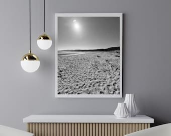 Kilbride Bay Print, Black and White Print, Scottish Coast Photography, Digital Download