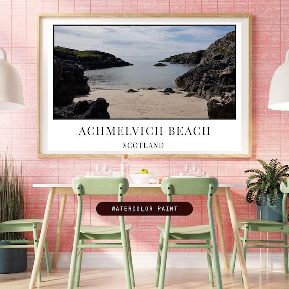 Two Digital Prints, Achmelvich Bay, Scottish Highlands Landscape, Home Decor, Gift for Nature Lovers