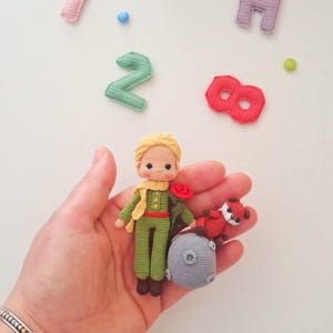 Le Petit Prince Miniature Amigurumi Doll – The Little Prince Miniature Doll – Handmade Miniature Amigurumi Doll – Handmade Amigurumi Doll