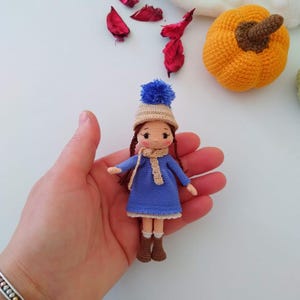 Winter Baby Amigurumi – Winter Girl Doll Mini – Miniature Amigurumi Doll – Handmade Miniature Amigurumi Doll – Handmade Amigurumi Doll –