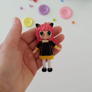 Anya Forger Spy x Family Miniature Amigurumi Doll – Miniature Amigurumi Doll – Handmade Miniature Amigurumi Doll – Handmade Amigurumi Doll