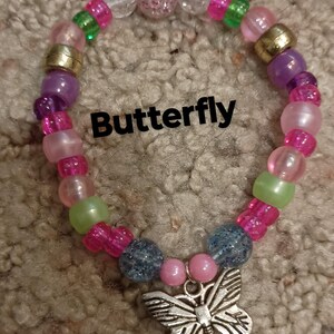 Beaded bracelets with charms