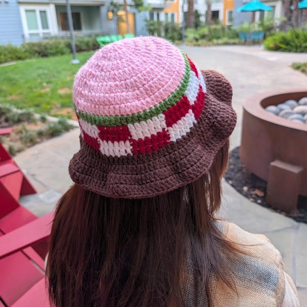 Crochet Nezuko Hat – Handmade Demon Slayer Anime Beanie