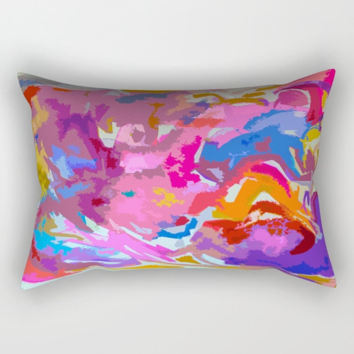 Bright Abstract Colorful Pillow Cover with beautiful tones of Etsy