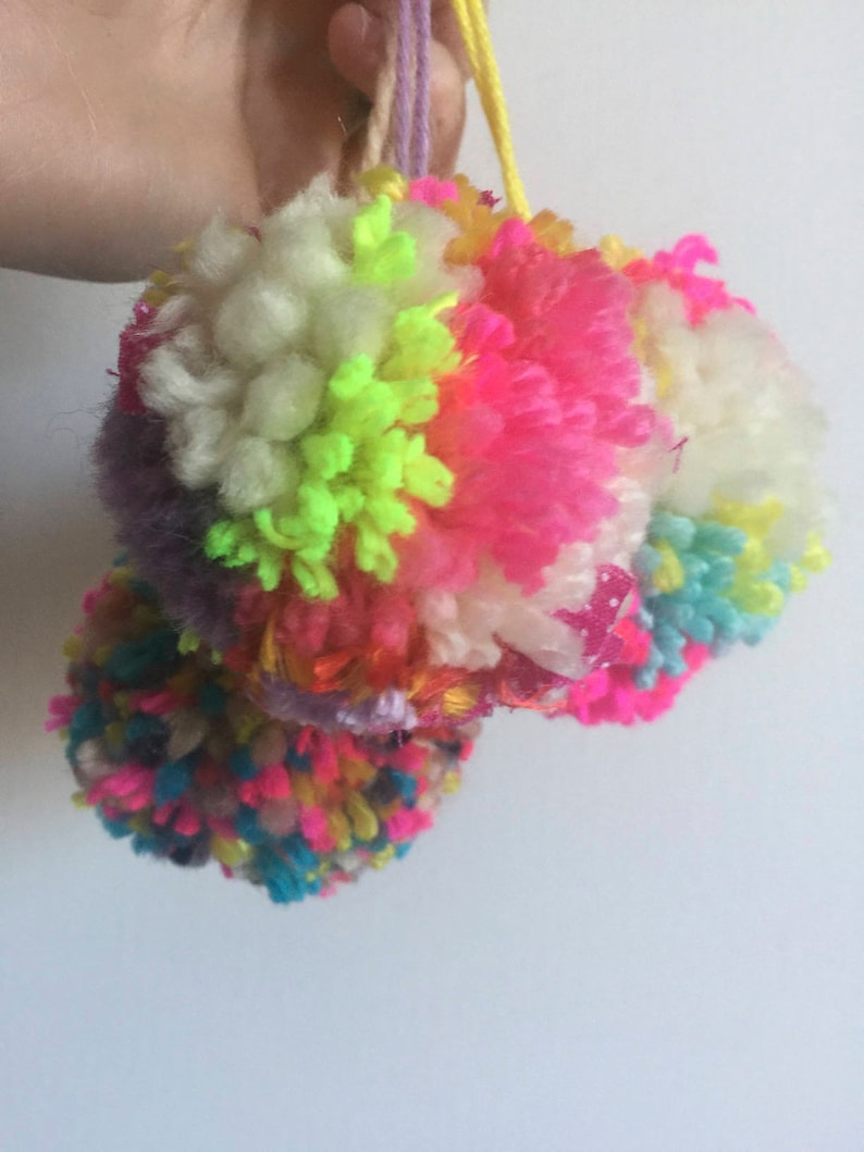 Pick your own color and quantity needed Home Decor Colorful Party Supplies Custom Yarn Artsy Pompoms DIY Tassel Garland Craft Supplies