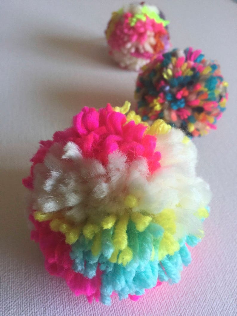 Pick your own color and quantity needed Home Decor Colorful Party Supplies Custom Yarn Artsy Pompoms DIY Tassel Garland Craft Supplies