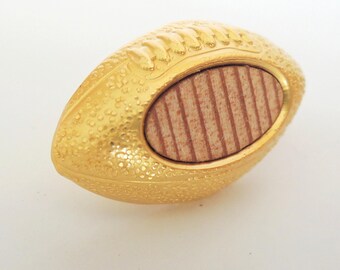 WV Mountaineers Stadium football lapel pin