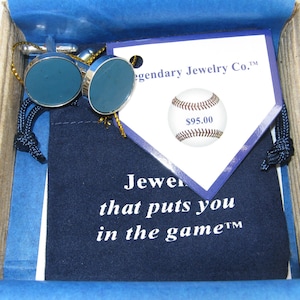 Cufflinks YANKEE Stadium seat present for dad Legendary Man® jewelry Boss Gift for him Groomsman 5th Anniversary Men's Gift USA