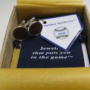 Cleveland Municipal Stadium seat Cufflinks Mens Valentines Day gift made by Legendary Man® in Virginia Present for dad