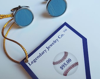 old Yankee Stadium seat round cufflinks baseball Mens Christmas Gift