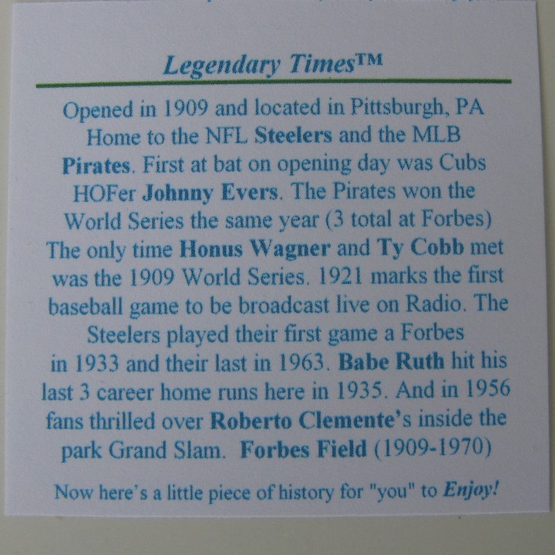 Forbes Field HOME PLATE seat wood Lapel Pin Trading Pin Pittsburgh Pirates Historic gift