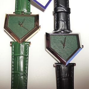 Mens hand crafted Cubs Wrigley Field stadium seat baseball watch