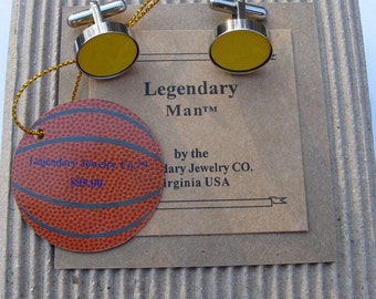 LA Lakers Basketball court cufflinks Men's Gift Great western Forum by Legendary Man® USA Historic Present for him