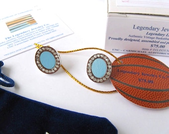Womens UNC Basketball Earrings