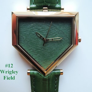 Chicago Cubs Wrigley Field stadium seat baseball watch Mens hand crafted gift
