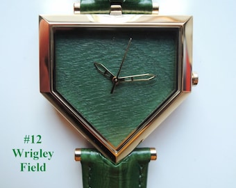 Chicago Cubs Wrigley Field stadium seat baseball watch Mens hand crafted gift