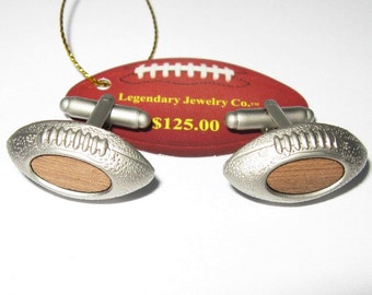 Notre Dame Stadium Seat Football Cufflinks for the Fighting Irish Gift