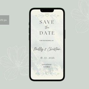 Digital Save the Date Evite | Save The Date Template |  Electronic Save The Date Invite | Instant Download |