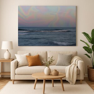 Trippy Sunset at the Beach Wall Art