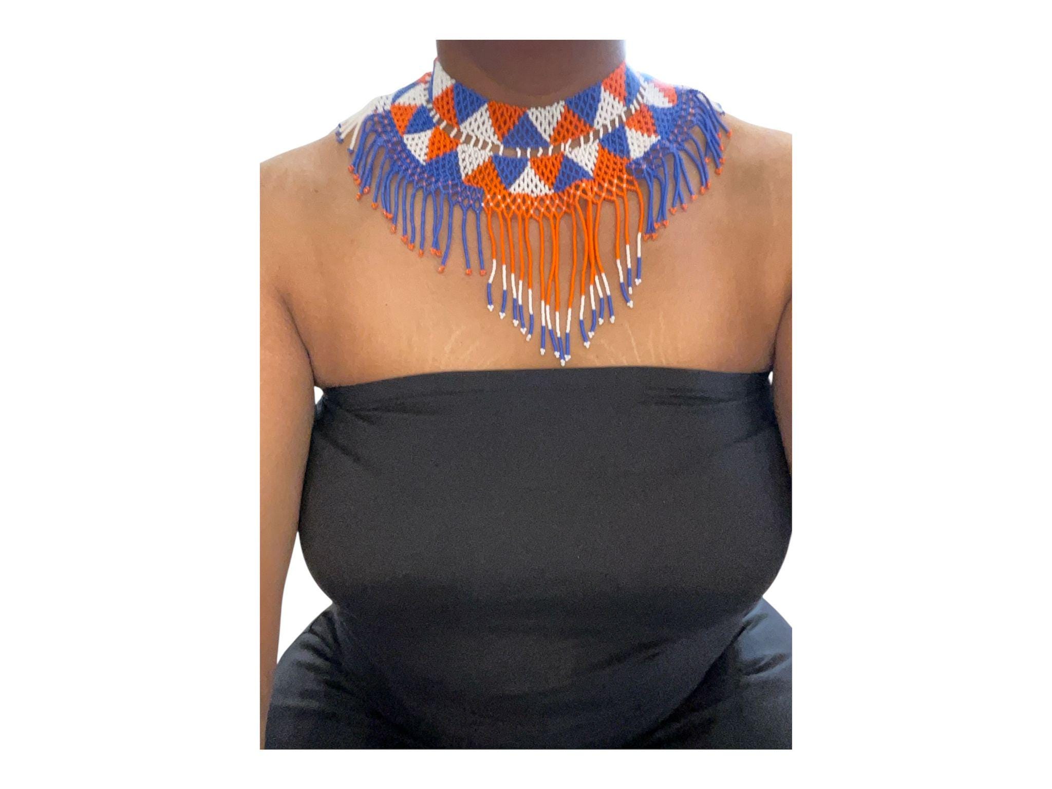 Maasai bead necklace - Etsy 日本