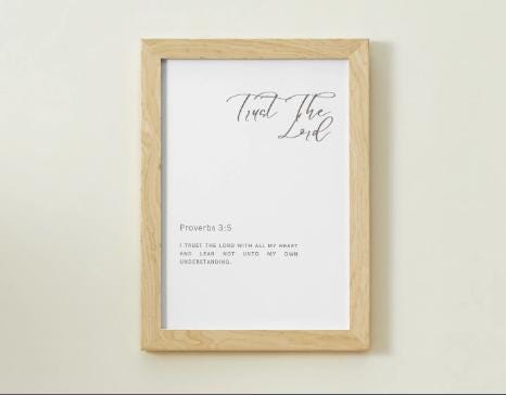 I Trust The Lord! - Biblical Declaration - Printable PDF