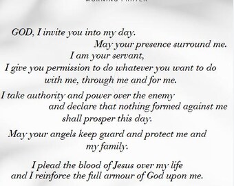 Morning Prayer - Printable PDF