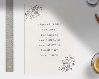 What God Says About Me! - Daily Declaration - Printable PDF