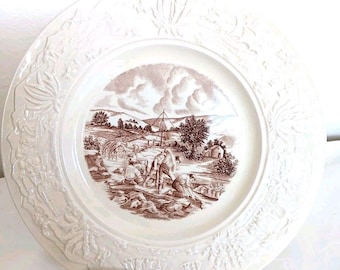 Wedgwood 1939 "El hallazgo del oro" James Marshall 1848 1ª Ed. Lámina Barker Bros.