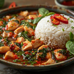 Best recipe – Spicy Thai Basil Chicken with Rice for Easy Dinners and Family Meals | savory mains