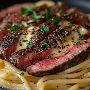 Best recipe – Steak and Mozzarella Creamy Spaghetti for Easy Dinners and Family Meals | savory mains