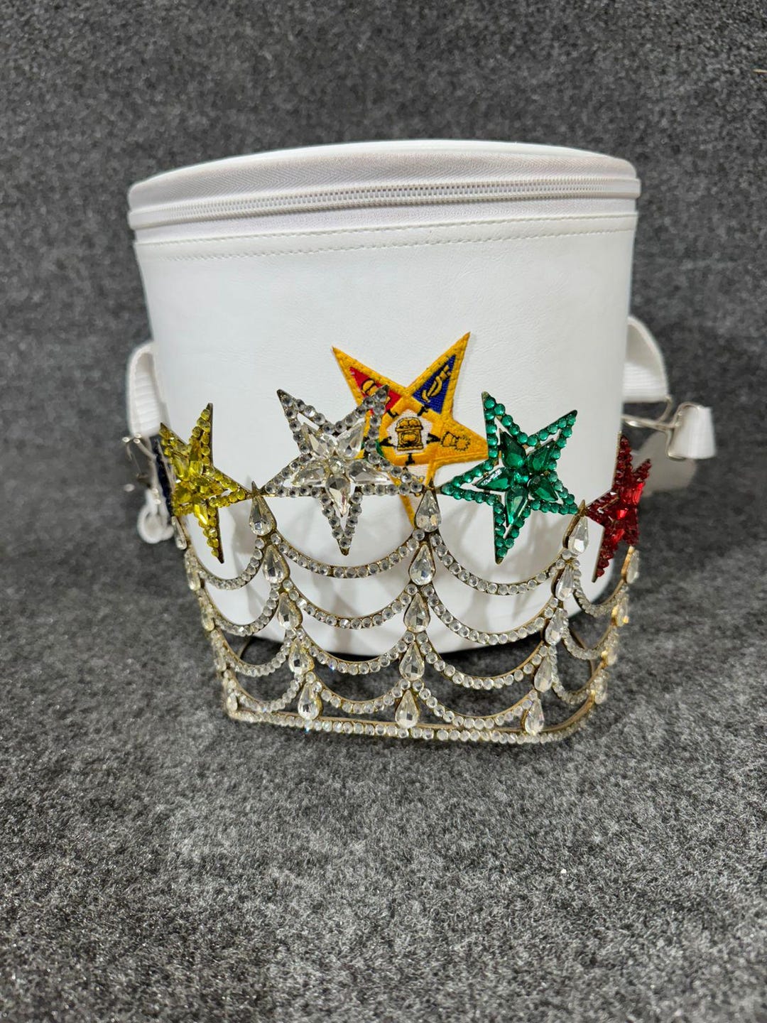 Masonic OES Crown: Rhinestone Order of Eastern Star Regalia With Case ...