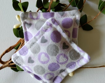 Hand Warmers, Microwaveable Rice Hot Pack, Cold Pack,  Rice Hand Warmers, Stocking Stuffer, Christmas Gift, "Hearts & Dots!"